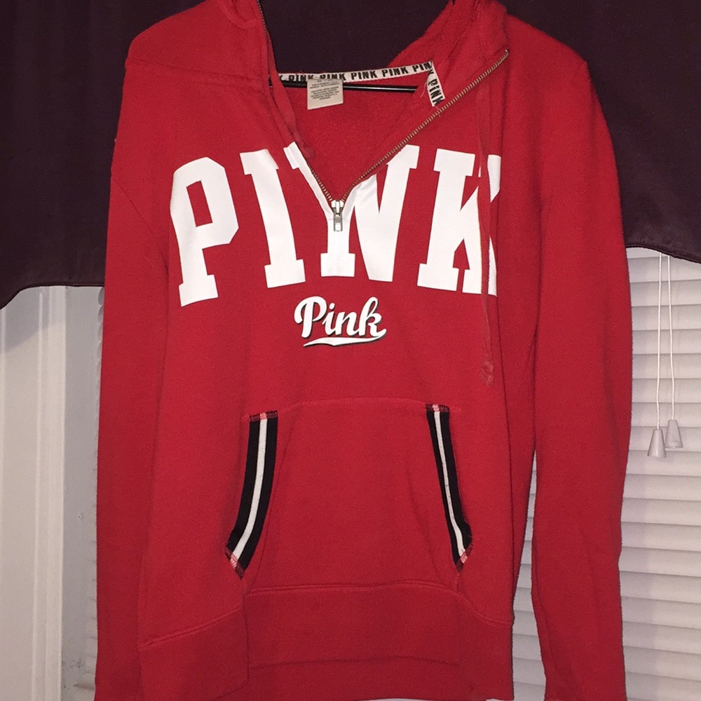 Victoria's Secret PINK quarter zip hoodie ❤️
